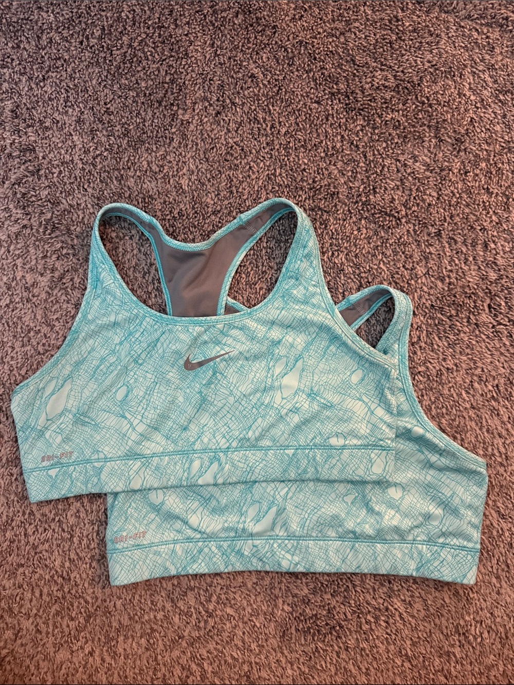 Nike Women's Light Blue Sports Bra